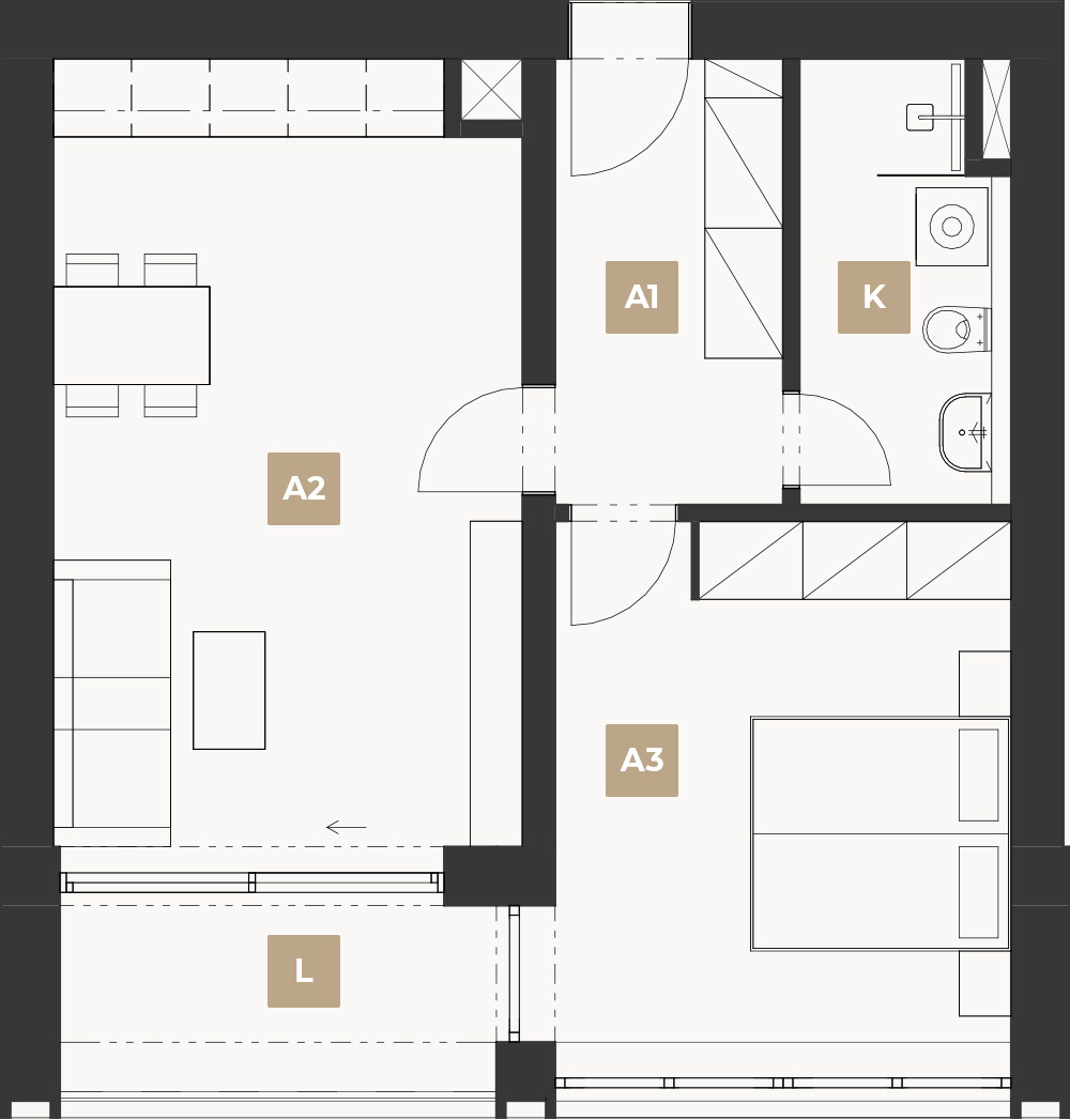 rezidence svoboda apartman b5